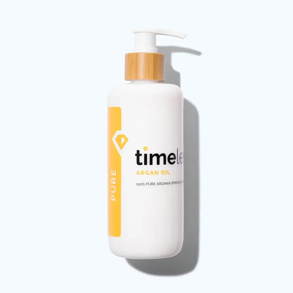 TIMELESS SKIN CARE Arganöl 100% Rein - Körperöl formuliert mit 100% reinem Arganöl und Vitamin E, das zur Pflege trockener Haut, Nägel und Haare beiträgt - 240 ml