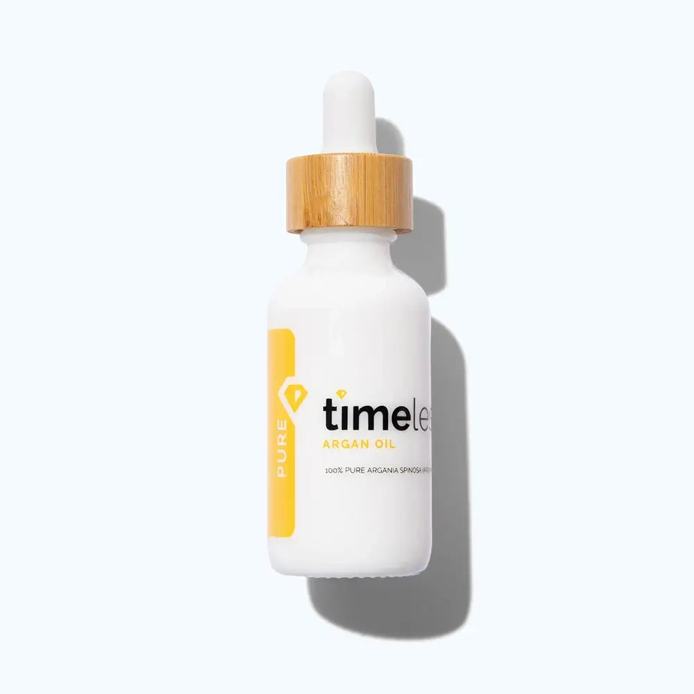TIMELESS SKIN CARE Arganöl 100% Rein - Körperöl mit 100% reinem Arganöl und Vitamin E, das zur Nährung trockener Haut, Nägel und Haare beiträgt - 30 ml
