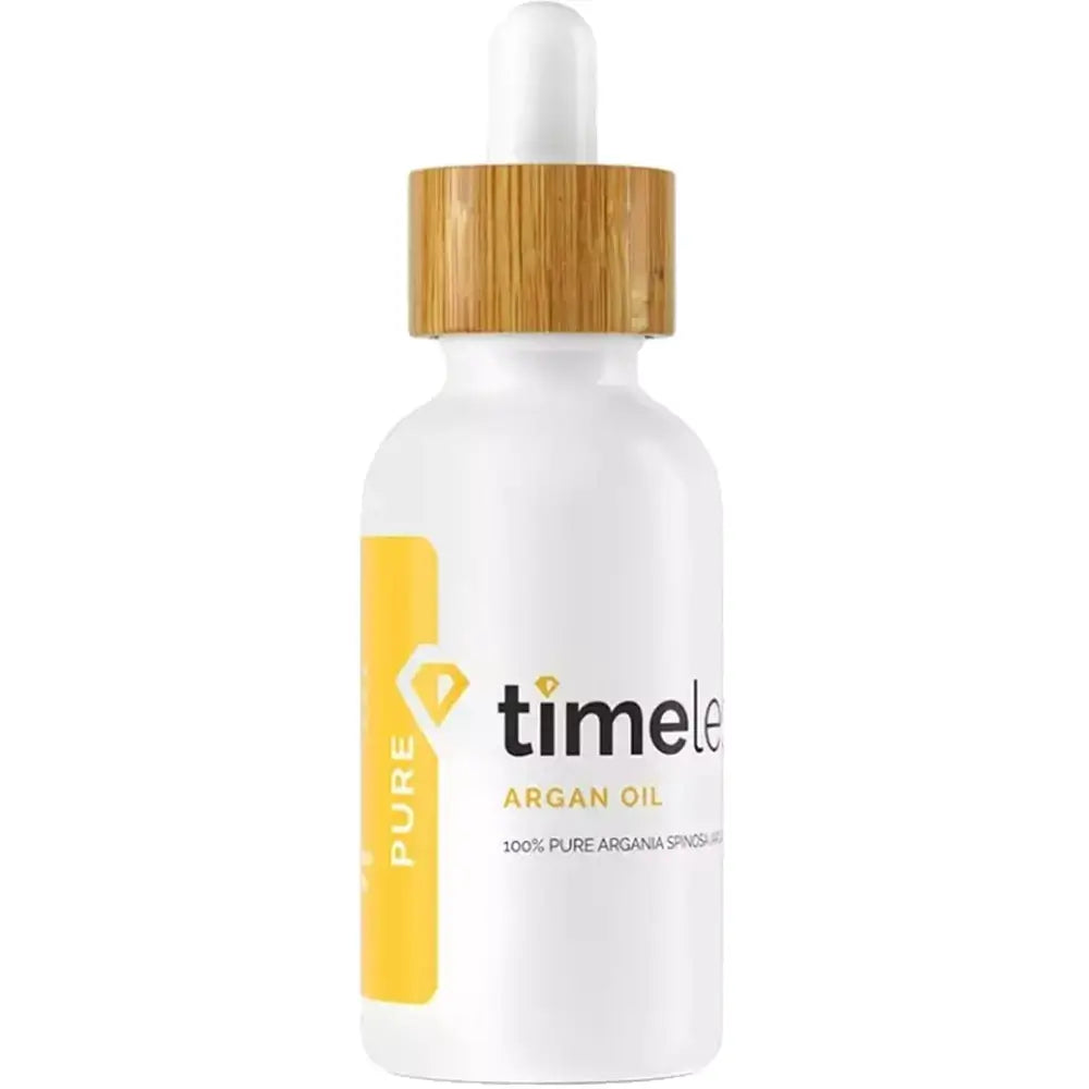TIMELESS SKIN CARE Arganöl 100% Rein - Körperöl formuliert mit 100% reinem Arganöl und Vitamin E, das zur Pflege trockener Haut, Nägel und Haare beiträgt - 60 ml