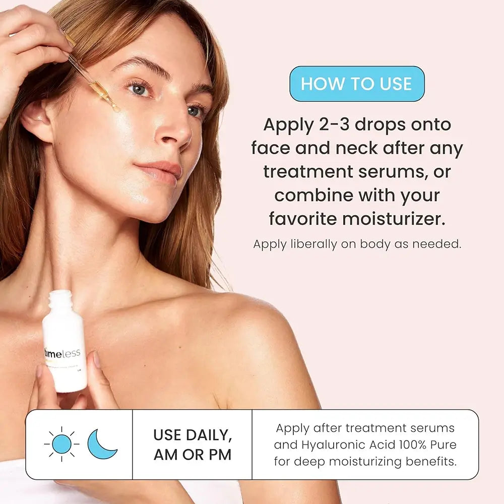 TIMELESS SKIN CARE Arganöl 100% Rein - Körperöl formuliert mit 100% reinem Arganöl und Vitamin E, das zur Pflege trockener Haut, Nägel und Haare beiträgt - 60 ml