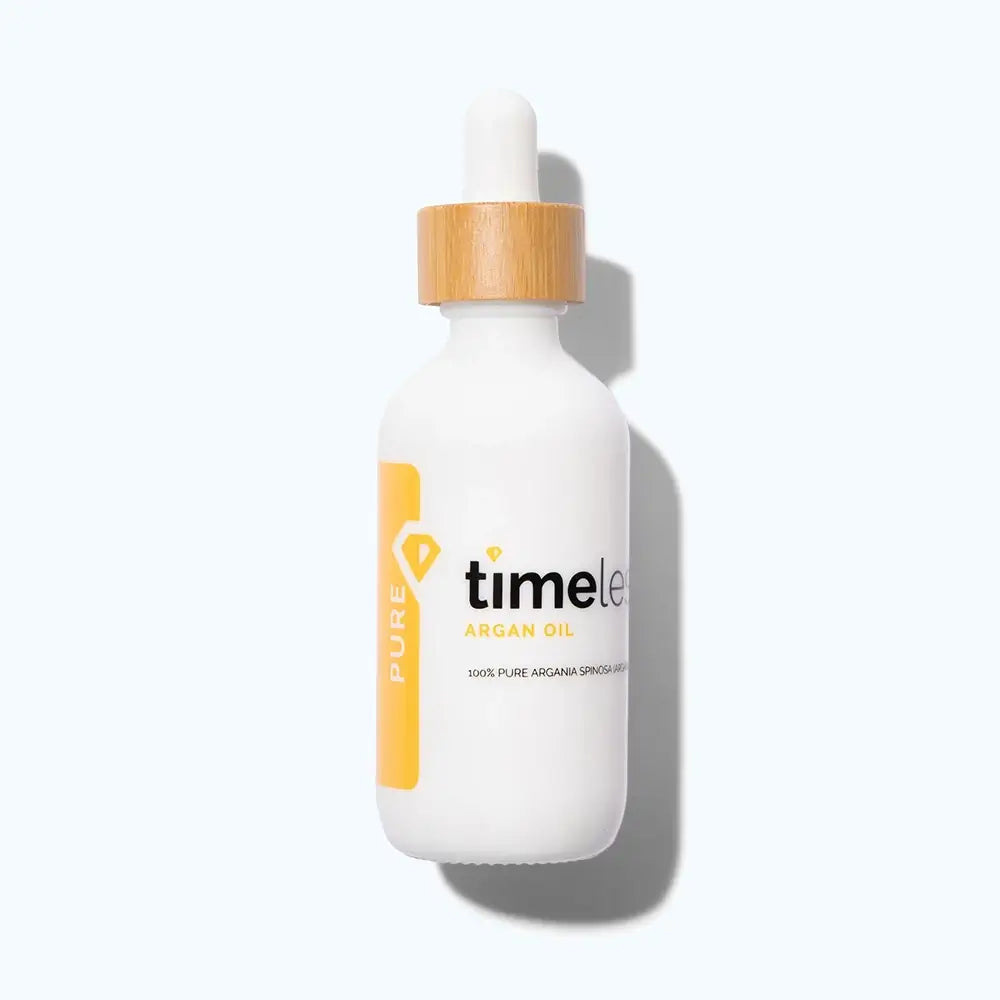 TIMELESS SKIN CARE Arganöl 100% Rein - Körperöl formuliert mit 100% reinem Arganöl und Vitamin E, das zur Pflege trockener Haut, Nägel und Haare beiträgt - 60 ml