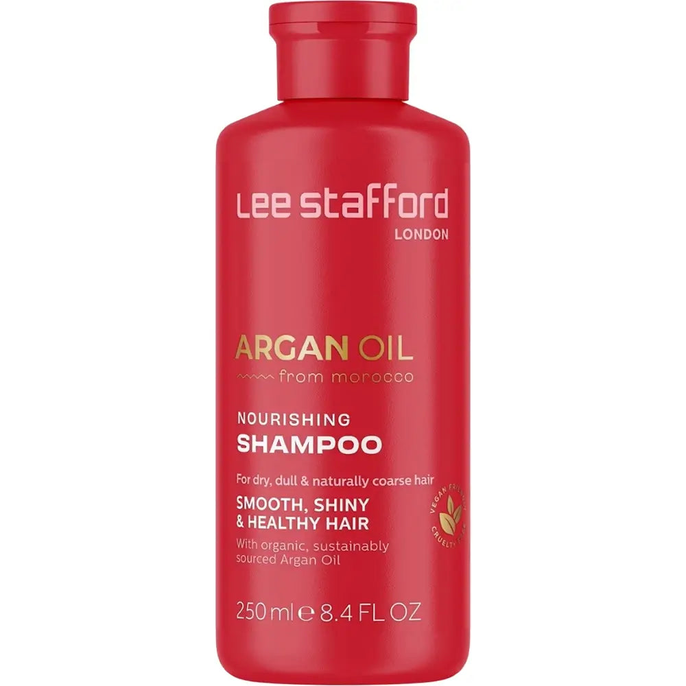 LEE STAFFORD Arganöl aus Marokko Pflegendes Shampoo - Shampoo mit Bio-Arganöl und Glyzerin, das trockenes und geschädigtes Haar mit Feuchtigkeit versorgt und es sauber und frisch hält - 250 ml