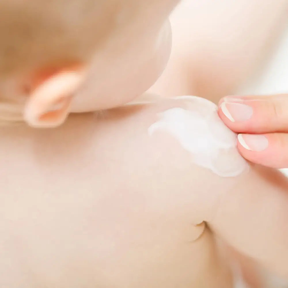 Anwendung der Lotion auf dem Körper	