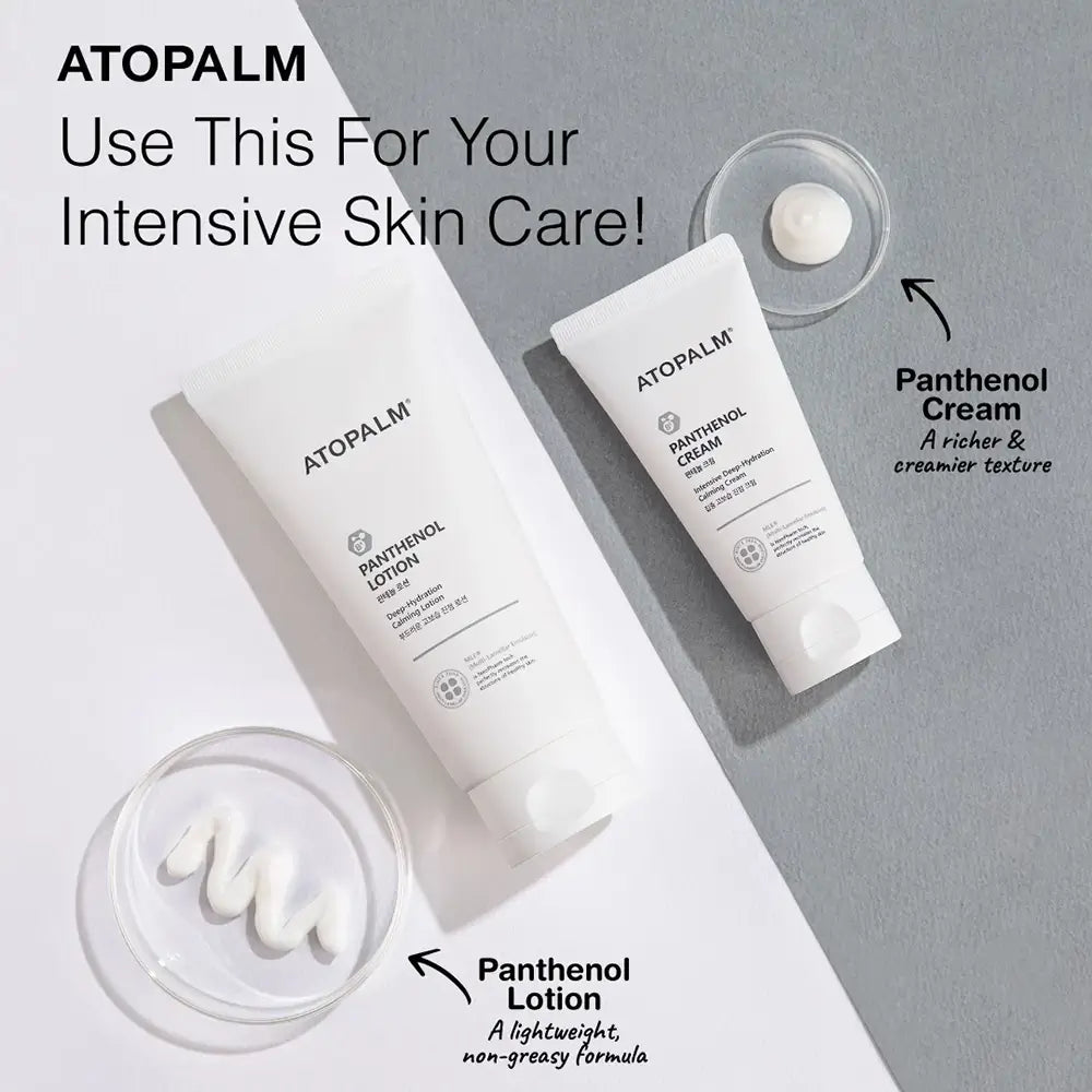 Verpackung & Flasche der ATOPALM Panthenol Lotion	
