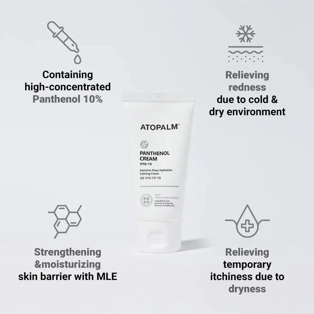 Hautberuhigende Wirkung durch Panthenol & MLE	