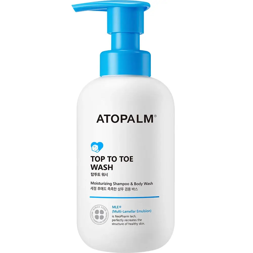 ATOPALM Top To Toe Wash – Flasche Vorderseite	