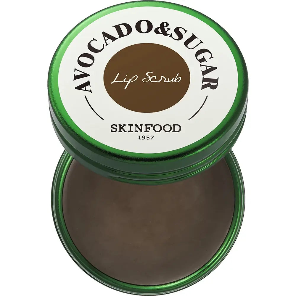 SKINFOOD Avocado und Zucker Lippenpeeling - Sanftes Peeling und intensive Feuchtigkeitspflege, 14 g