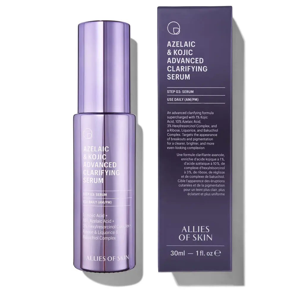 ALLIES OF SKIN Azelaic și Kojic Ser pentru Față - Iluminare și Uniformizare, 30 ml