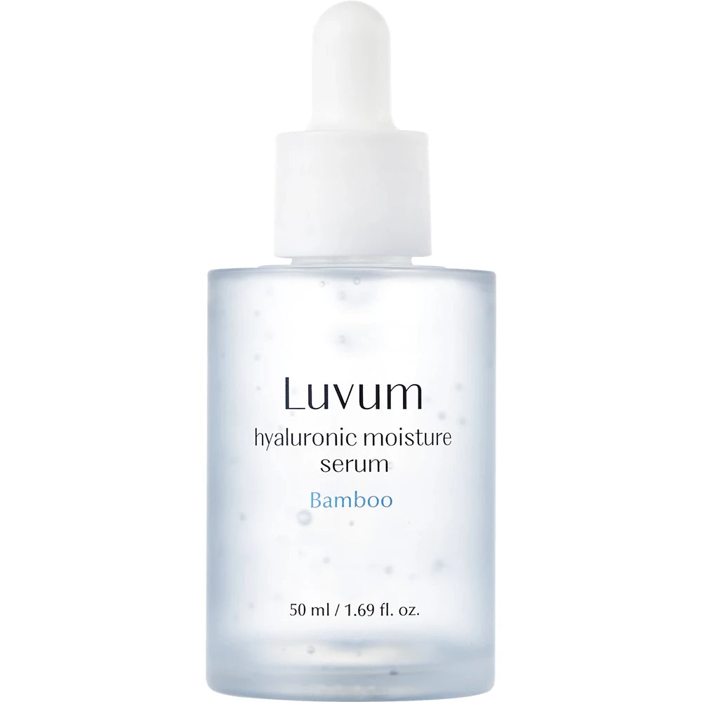 LUVUM Bambus Hyaluronsäure Feuchtigkeitsserum – Gesichtsserum mit Hyaluronsäure und Bambuswasser zur Hautfeuchtigkeit und zum Hautkomfort – 50 ml