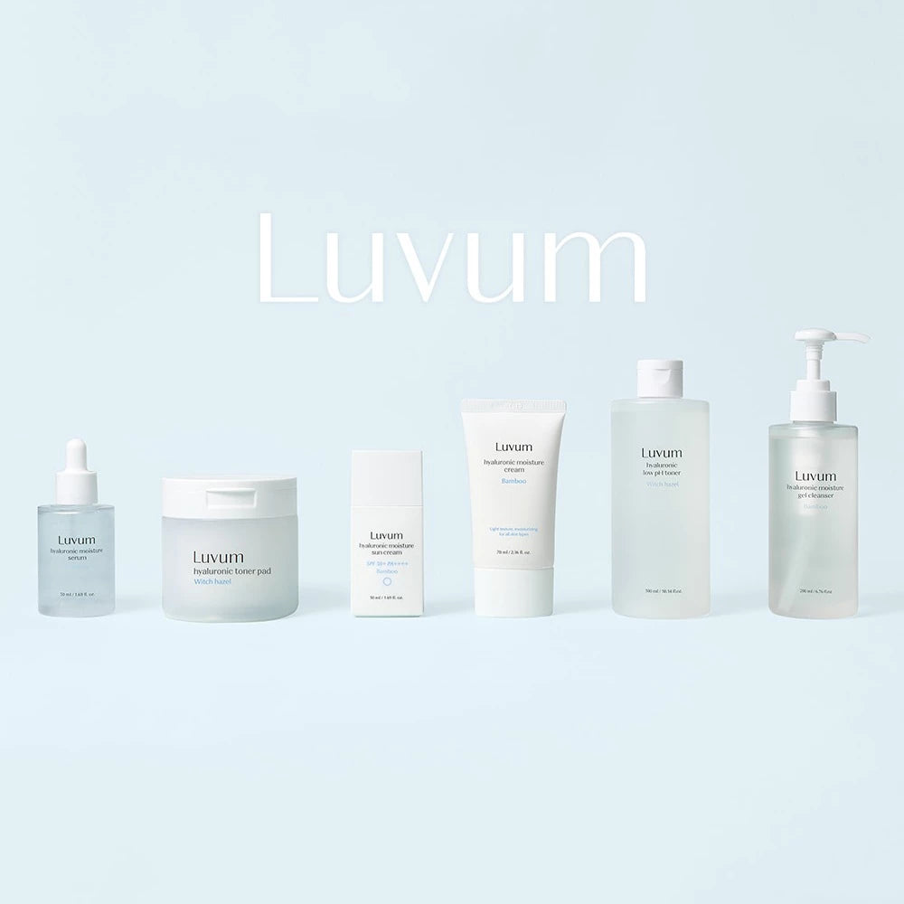 LUVUM Bambus Hyaluronsäure Feuchtigkeitscreme LSF 50+ PA++++ - Gesichtscreme mit Hyaluronsäure und Titandioxid, schützt vor UVA- und UVB-Strahlen und hält die Hautfeuchtigkeit - 50 ml