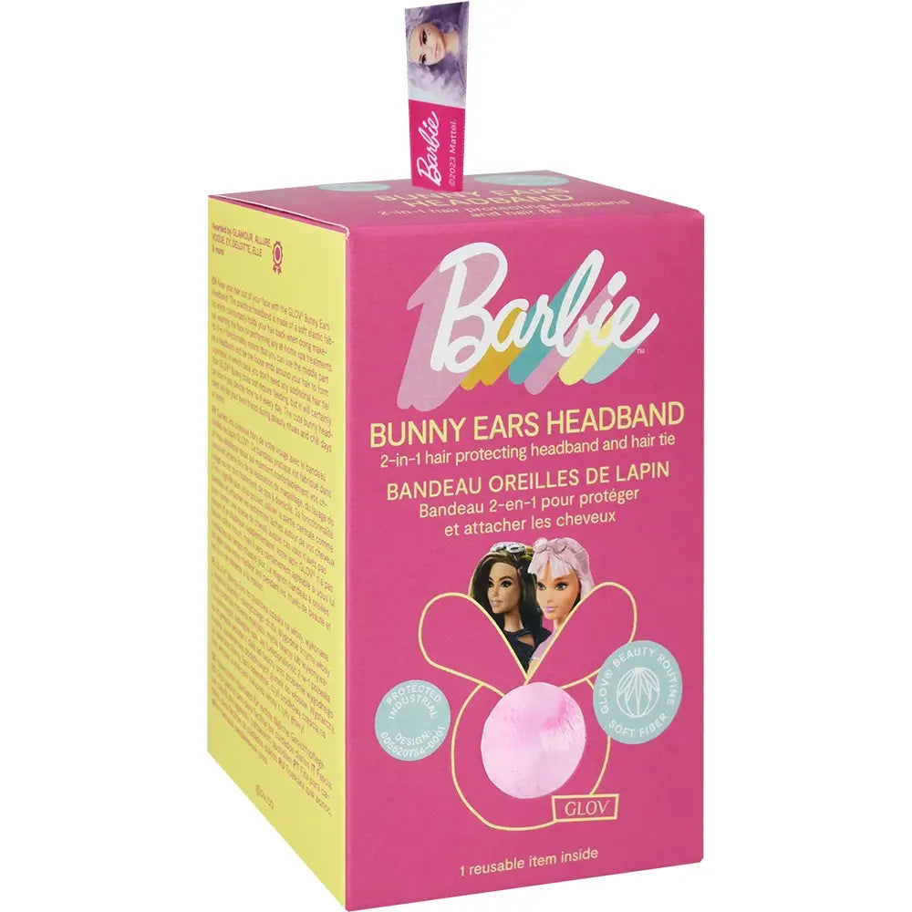 GLOV Barbie weiches Plüsch-Kosmetikstirnband