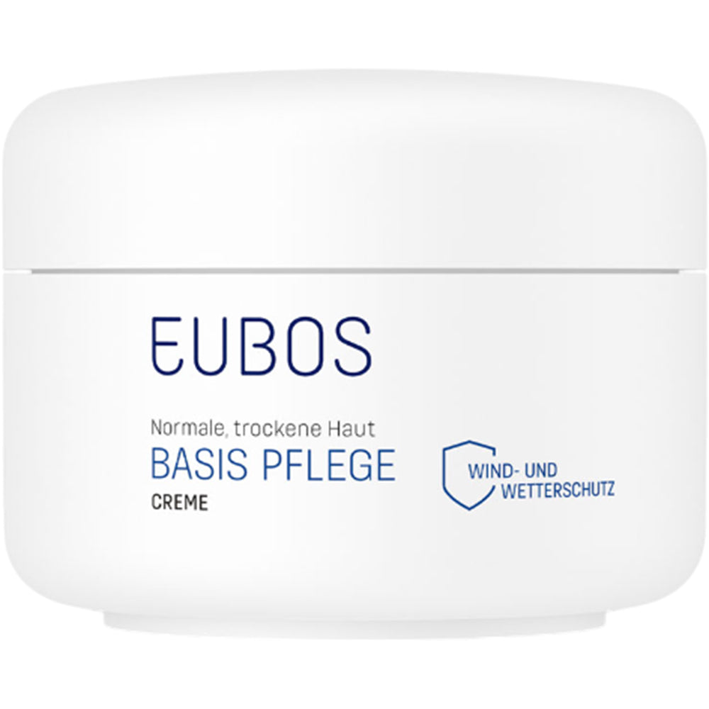 EUBOS Basispflegecreme - Gesichtscreme mit Jojobaöl und Panthenol, die zur Erhaltung des Hautkomforts und zur Aufrechterhaltung des optimalen Feuchtigkeitsniveaus beiträgt - 100 ml