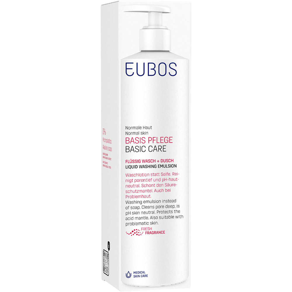 EUBOS Basic Care Liquid Washing Emulsion Red - 400 ml