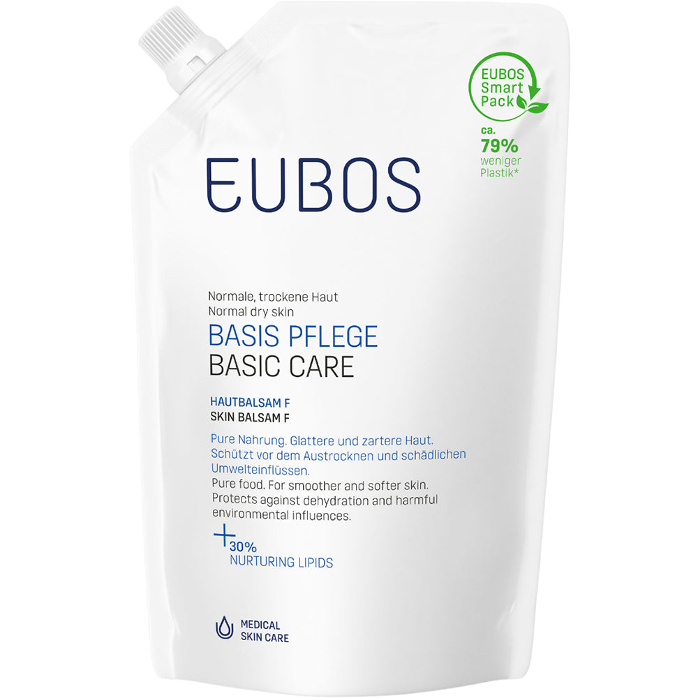 EUBOS Basic Care Skin Balsam F - balsam pentru corp formulat cu ulei de jojoba si ulei de migdale dulci - 400 ml