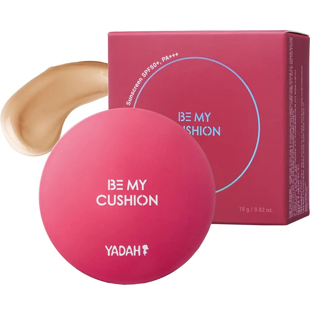 YADAH Be My Cushion - Make-up mit LSF50+ und pflanzlichen Inhaltsstoffen für Ausstrahlung und einen glatten Teint - 15g - 23 Natural Beige