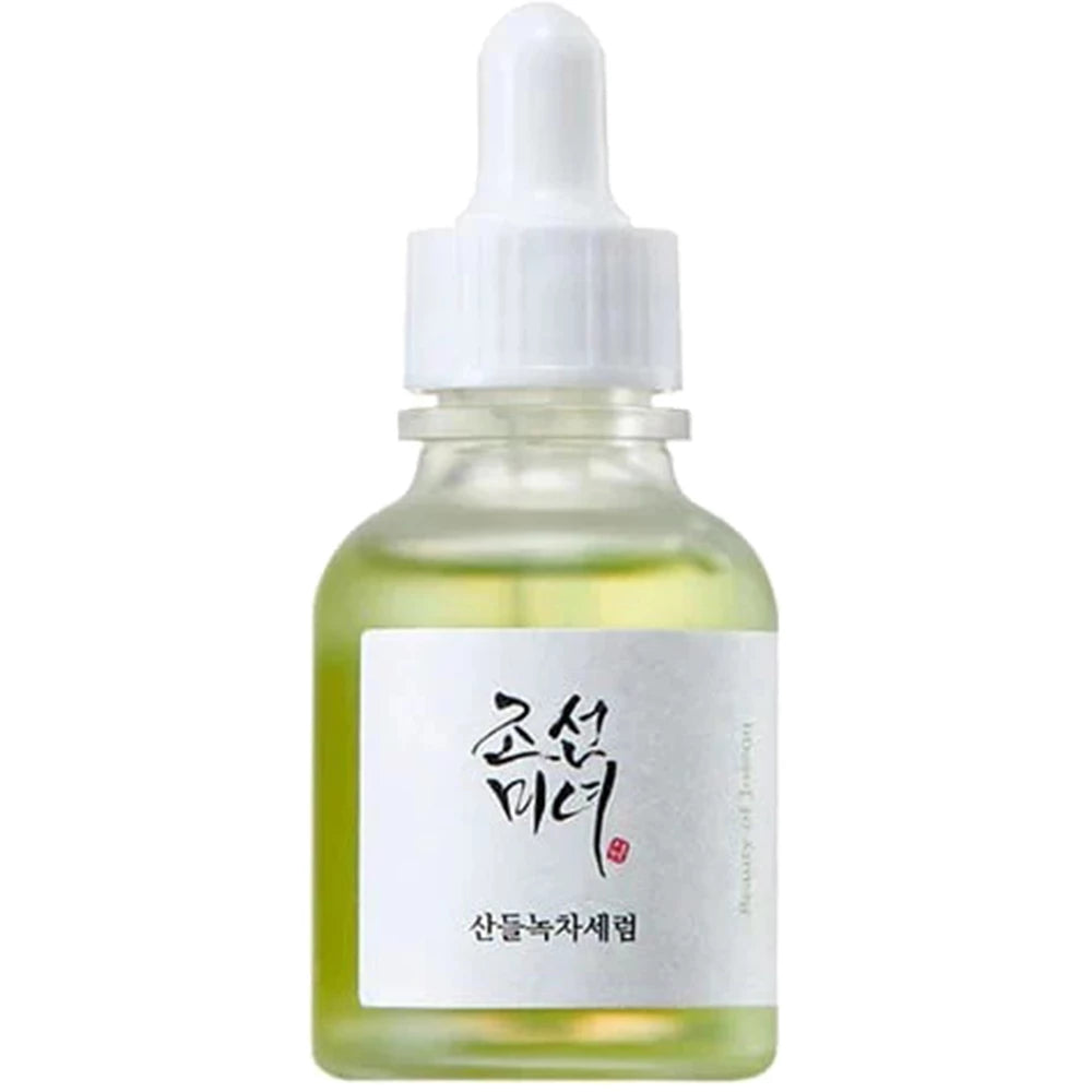 Calming Face Serum Green Tea + Panthenol von Beauty of Joseon in 30 ml Tropfflasche
