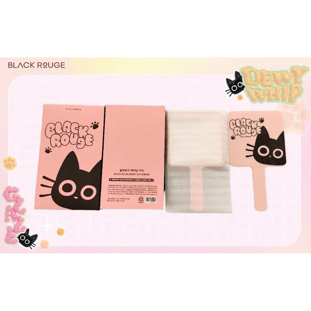 BLACK ROUGE Berry Cat - Tragbarer Spiegel mit ergonomischem Griff für schnelle Nachbesserungen