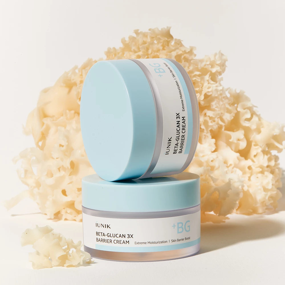IUNIK Beta Glucan 3X Barrier - Gesichtscreme mit Beta-Glucan und Panthenol zur Feuchtigkeitsversorgung und Stärkung der Hautbarriere - 50 ml