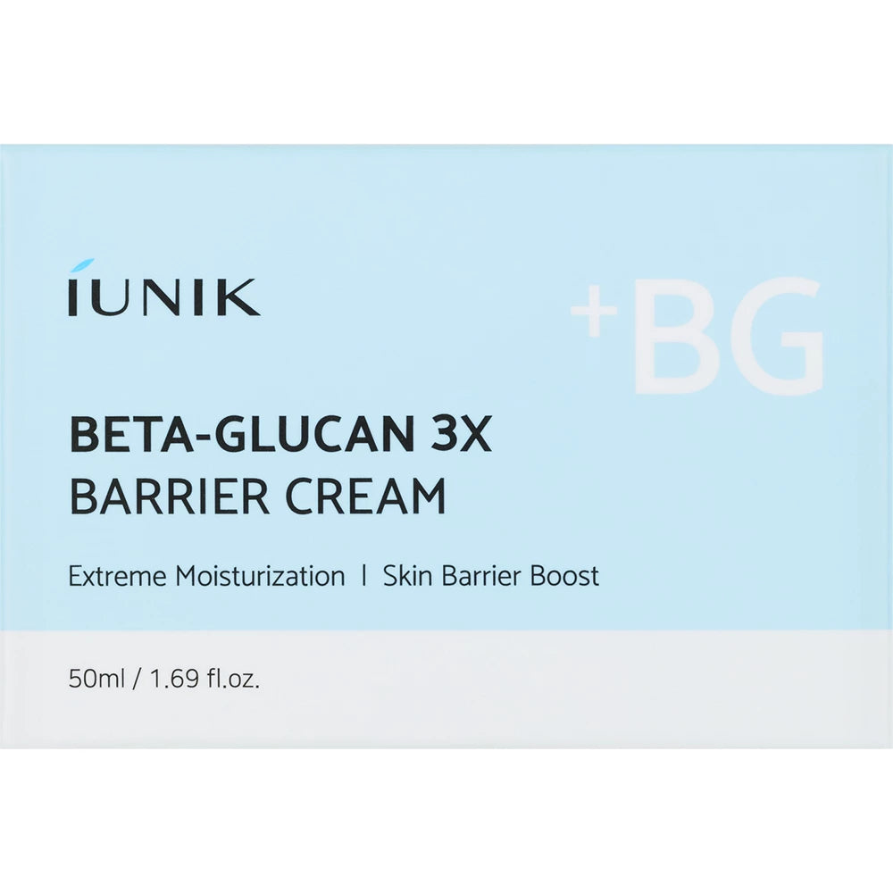 IUNIK Beta Glucan 3X Barrier - Gesichtscreme mit Beta-Glucan und Panthenol zur Feuchtigkeitsversorgung und Stärkung der Hautbarriere - 50 ml
