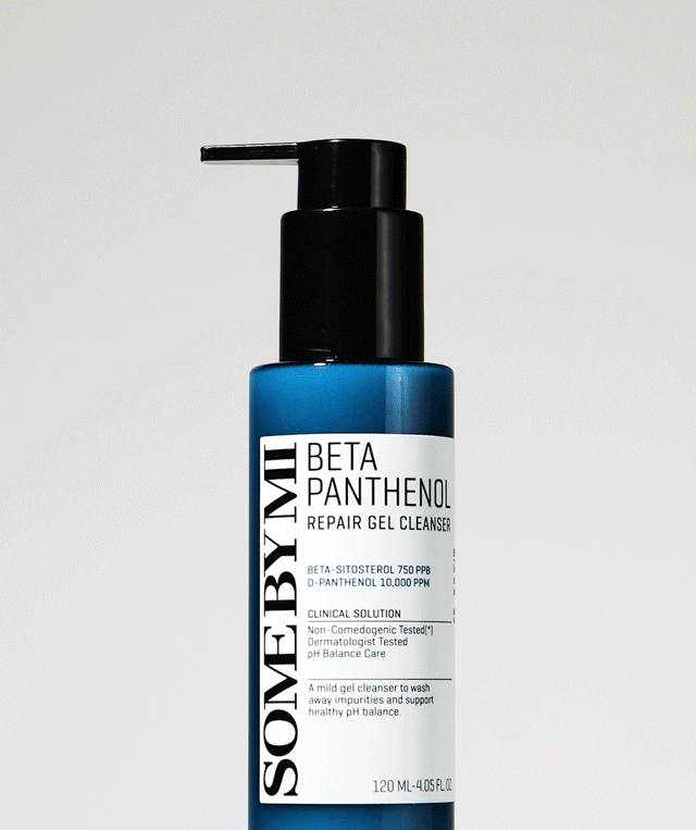 SOME BY MI Beta Panthenol Repair Gel Cleanser - Reinigungsgel mit niedrigem pH-Wert, formuliert mit D-Panthenol und Beta-Sitosterol, das zur Reinigung von Unreinheiten und überschüssigem Talg beiträgt und die Hautfeuchtigkeit und das Gleichgewicht aufrechterhält - 120 ml