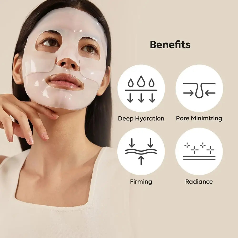 BIODANCE Bio-Kollagen Real Deep - Gesichtsmaske formuliert mit ultra-niedermolekularem Kollagen und ultra-niedermolekularer Hyaluronsäure, die zur Hautfeuchtigkeit und zur Erhaltung des Hautkomforts beitragen - 34 g
