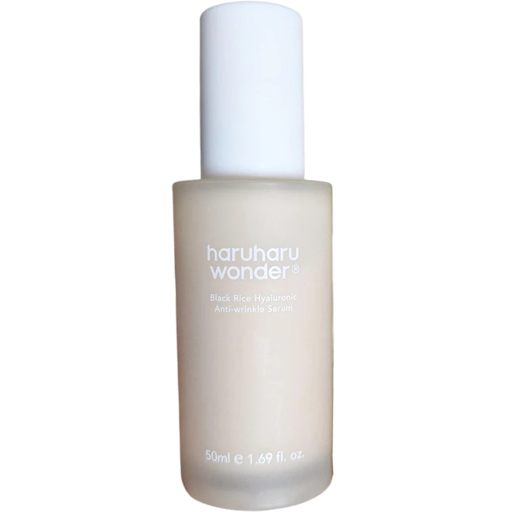 HARUHARU WONDER Black Rice Hyaluronic Anti-Falten Serum - Gesichtsserum mit Hyaluronsäure und Adenosin zur Hautfeuchtigkeitsversorgung und zur Reduzierung von feinen Linien und Falten - 50 ml