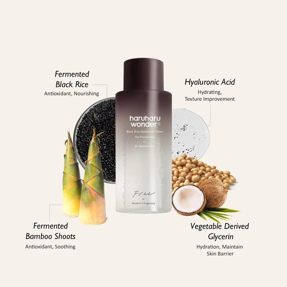 HARUHARU WONDER Black Rice Hyaluronic Toner Alkoholfrei & Duftfrei