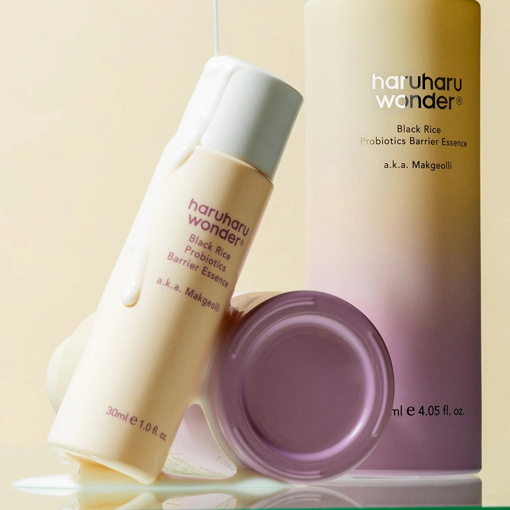 HARUHARU WONDER Schwarzer Reis Probiotika Barriere Essenz - Feuchtigkeit und Elastizität, 30 ml