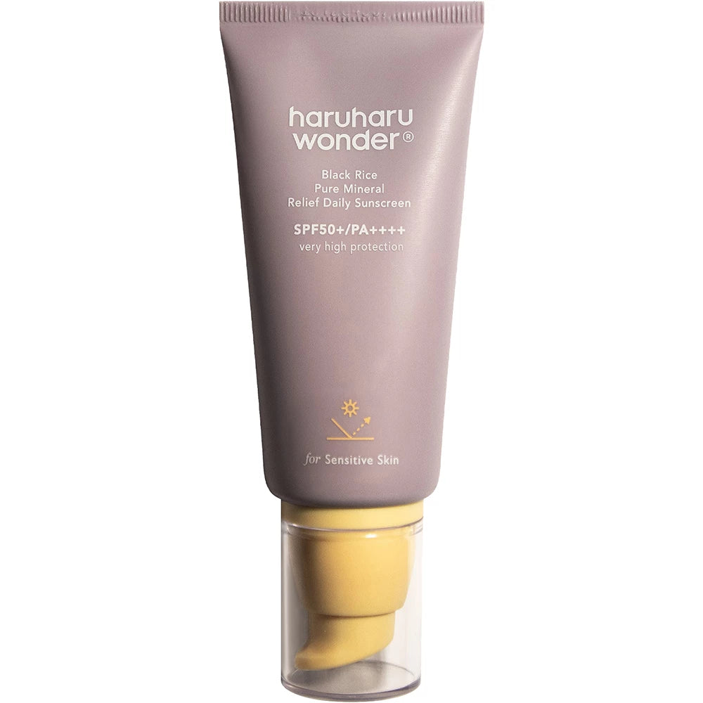 HARUHARU WONDER Schwarzer Reis Reine Mineral Sonnencreme Tagescreme - Feuchtigkeitsspendend und Beruhigend, 50 ml