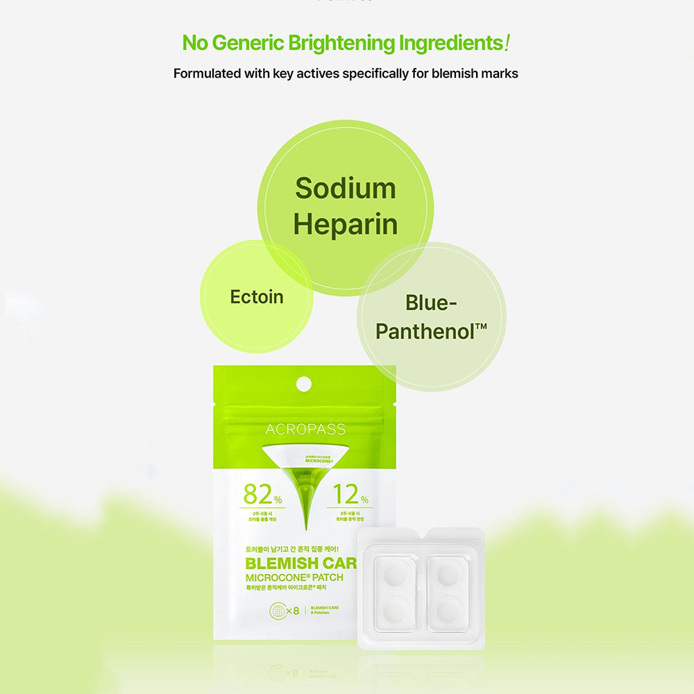 Blemish Care Microcone Patch Plasturi cu micro-ace pentru pete post-acnee 8 buc