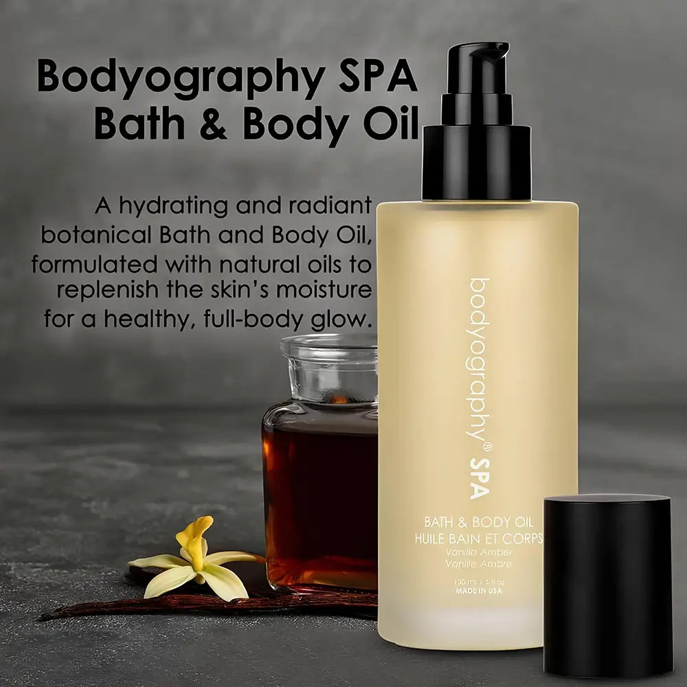 BODYOGRAPHY SPA Duschöl Vanille & Amber – Intensive Feuchtigkeit und Elastizität, 150 ml