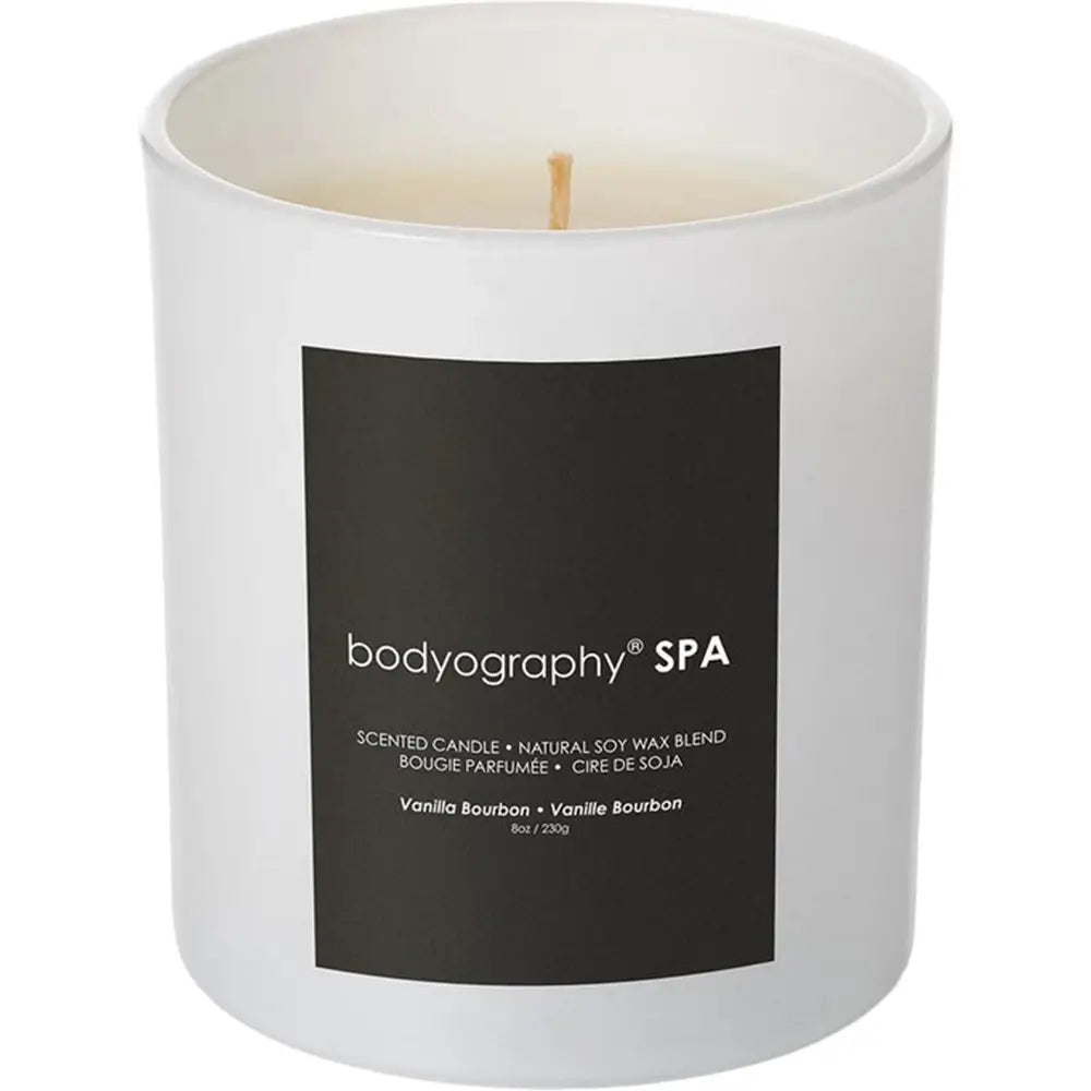 BODYOGRAPHY SPA Lumanare Parfumata Vanilie Bourbon - Ceara Naturala de Soia si Relaxare, 230 gr