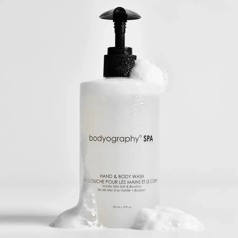 BODYOGRAPHY BodySPA Duschgel Hand & Körper Vanille & Bourbon - Sanfte Feuchtigkeit und Geschmeidigkeit, 300 ml