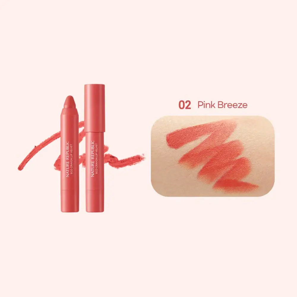NATURE REPUBLIC By Flower Lippenstift Stift Multifunktional Pink Breeze 02 - Feuchtigkeit und lebendige Farbe, 2,5g