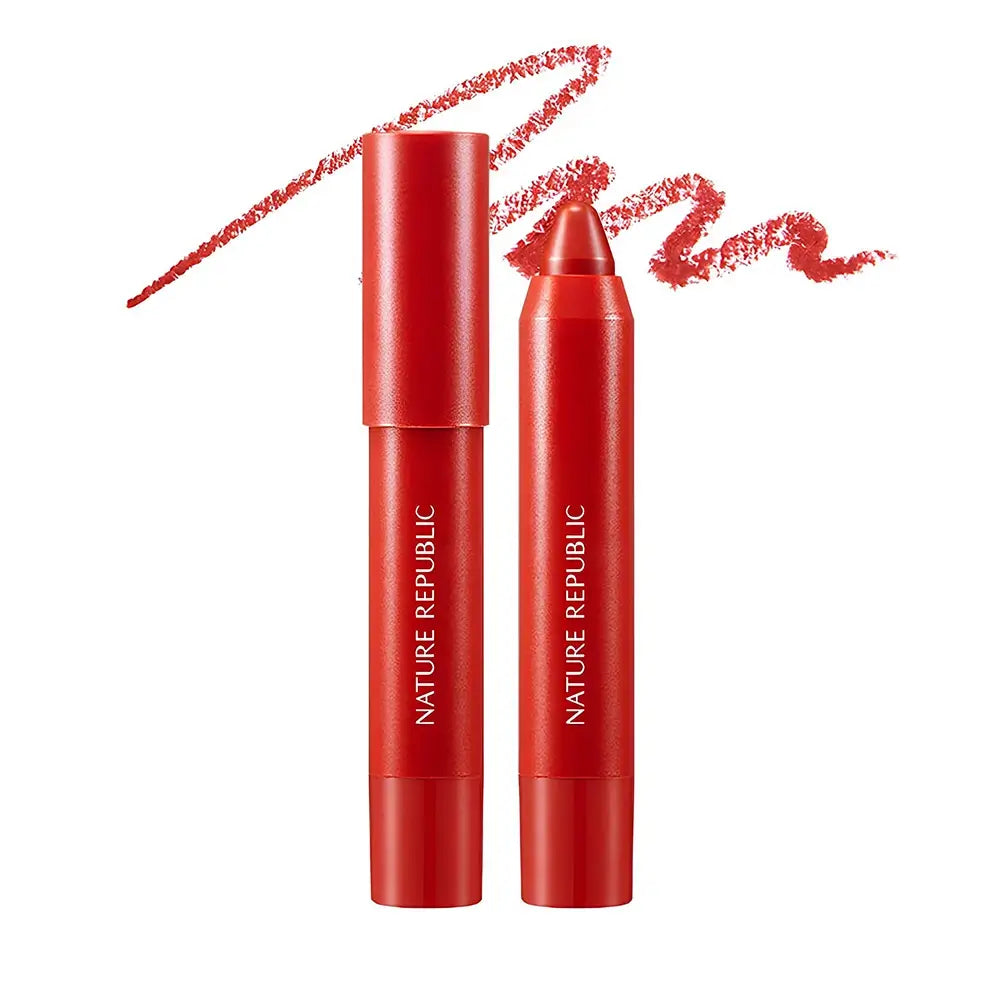 NATURE REPUBLIC By Flower Eco Creion Ruj 04 Chilli Red - Intensive Feuchtigkeit und lebendige Farbe, 3g