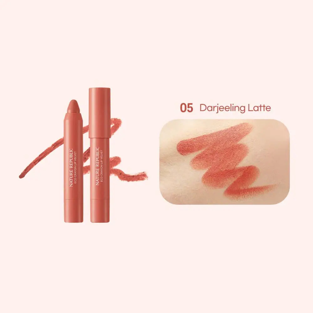 NATURE REPUBLIC By Flower Lippenstift Samtig Darjeeling Latte 05 - Intensive Feuchtigkeit und lebendige Farbe, 2,5g