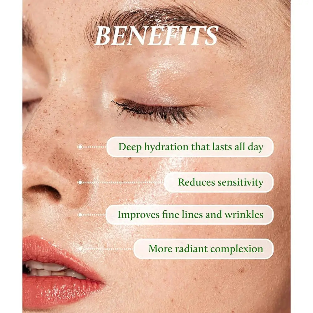 YADAH Kaktus Green Hydra - Gesichtsserum mit Opuntia Ficus-Indica Kaktus-Extrakt und Hyaluronsäure, das zur Hautfeuchtigkeit und zum Komfort dehydrierter und empfindlicher Haut beiträgt - 30 ml