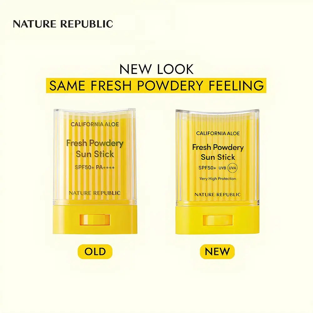 NATURE REPUBLIC California Aloe Stick Sonnenschutz LSF50+ - Hoher UV-Schutz & Aloe Vera Feuchtigkeit, 24 g