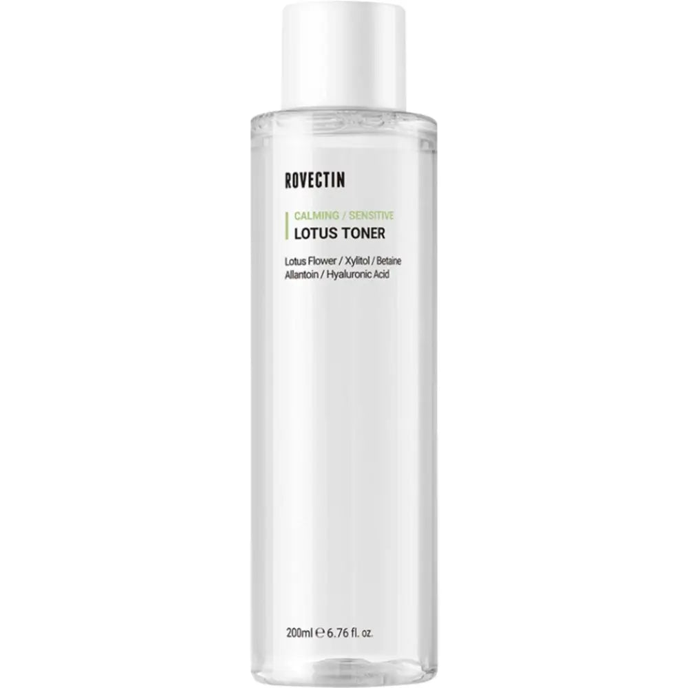 ROVECTIN Beruhigendes Lotus-Toner - Gesichtswasser mit Lotuswasser und Hyaluronsäure zur Hautreinigung und Hydratisierung - 200 ml