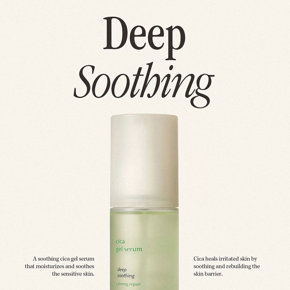 LUVUM Beruhigendes Cica Gel Serum - Gesichtsserum mit Centella Asiatica Extrakt und Feuchtigkeitslösung, das zur Beruhigung empfindlicher oder gereizter Haut und zur Erhaltung der Feuchtigkeit beiträgt - 80 ml