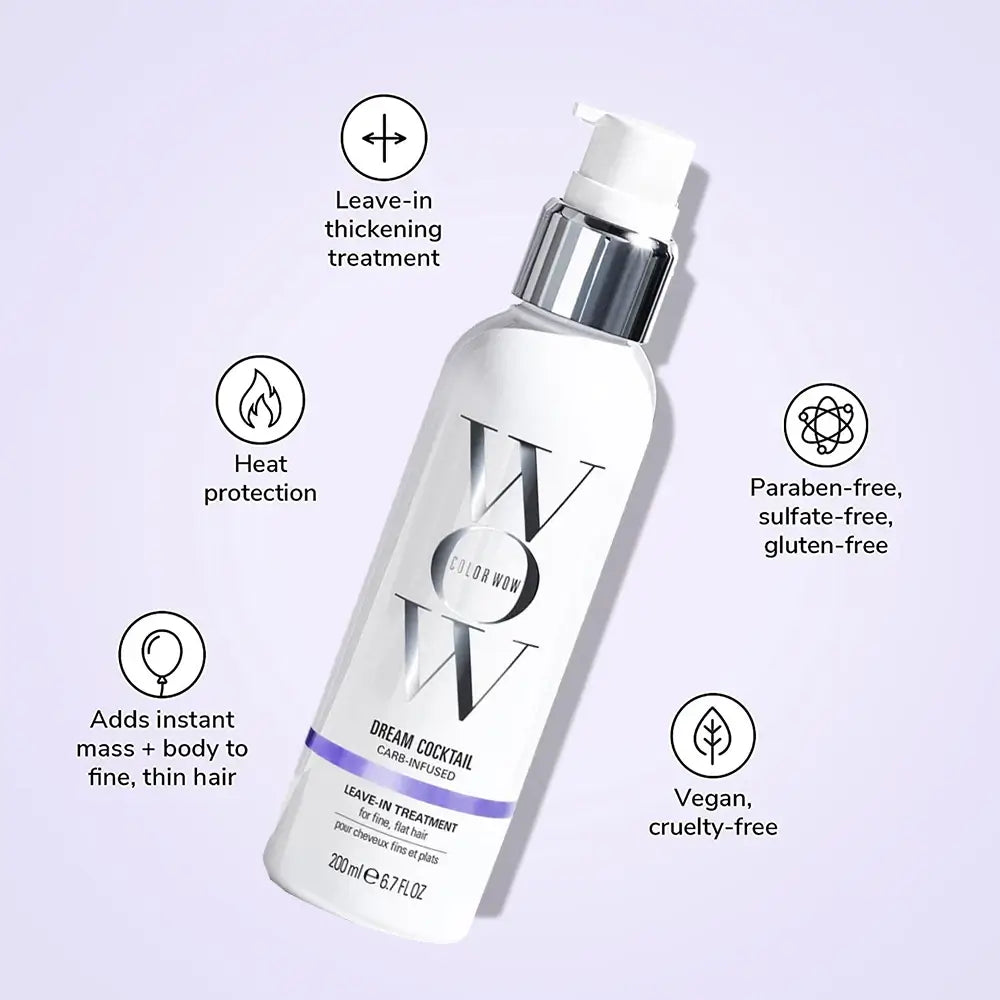 COLOR WOW Carb Cocktail Bionic - Tonikum mit Cellulose und Stärke, das zu mehr Volumen und zur Erhaltung der Haarstruktur beiträgt - 200 ml
