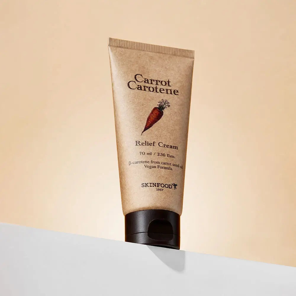 SKINFOOD Karotten-Carotin-Pflegecreme - Gesichtscreme mit Karottenextrakt und Karottensamenöl zur Feuchtigkeitsversorgung und Beruhigung empfindlicher Haut - 70 ml
