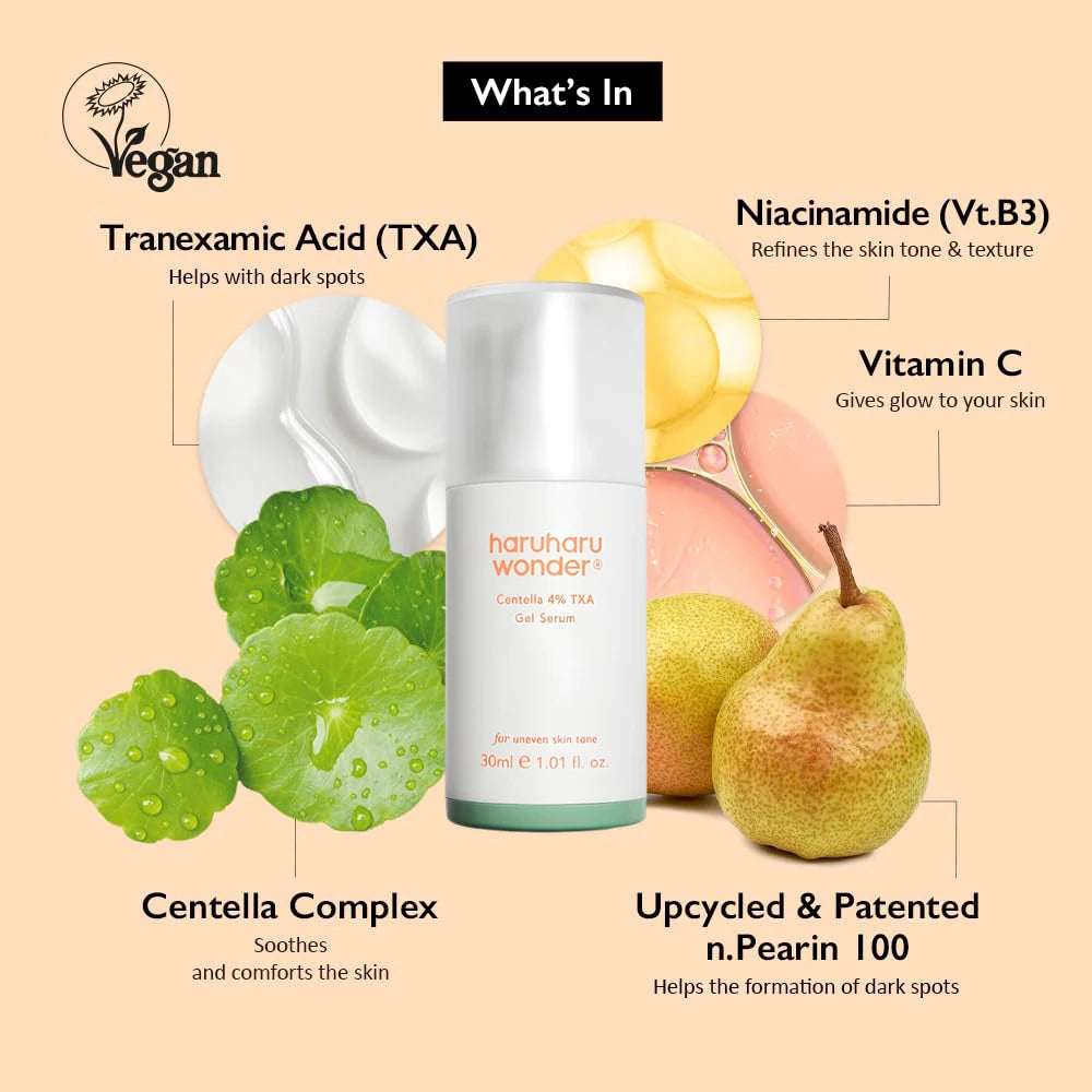 HARUHARU WONDER Centella 4% TXA Dark Spot Go Away Serum Hautserum - Helligkeit und Beruhigung, 30 ml