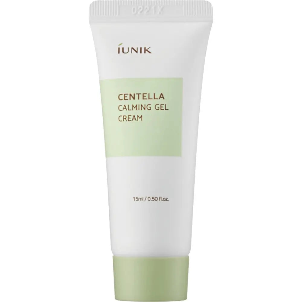 IUNIK Centella Beruhigendes Gel - Gesichtcreme formuliert mit Centella-Blattwasser und Teebaumblattwasser, die zur Beruhigung empfindlicher Haut und zur Linderung von gestresster oder zu Akne neigender Haut beitragen - 15 ml