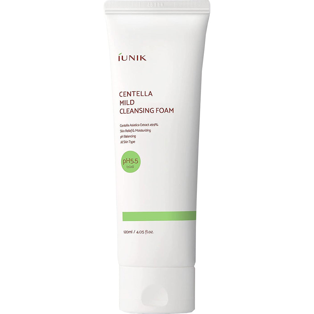 IUNIK Centella Mild Reinigungsschaum mit Centella Asiatica Extrakt und Salicylsäure - 120 ml