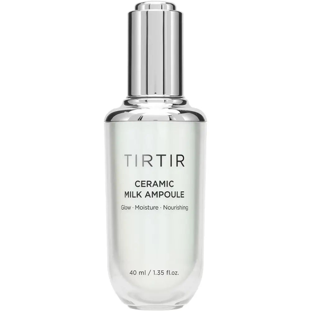 TIRTIR Ceramic Milk Ampoule - lotiune de fata formulata cu complex 6 ceramide si squalane, care contribuie la hidratarea pielii si la mentinerea confortului cutanat - 40 ml