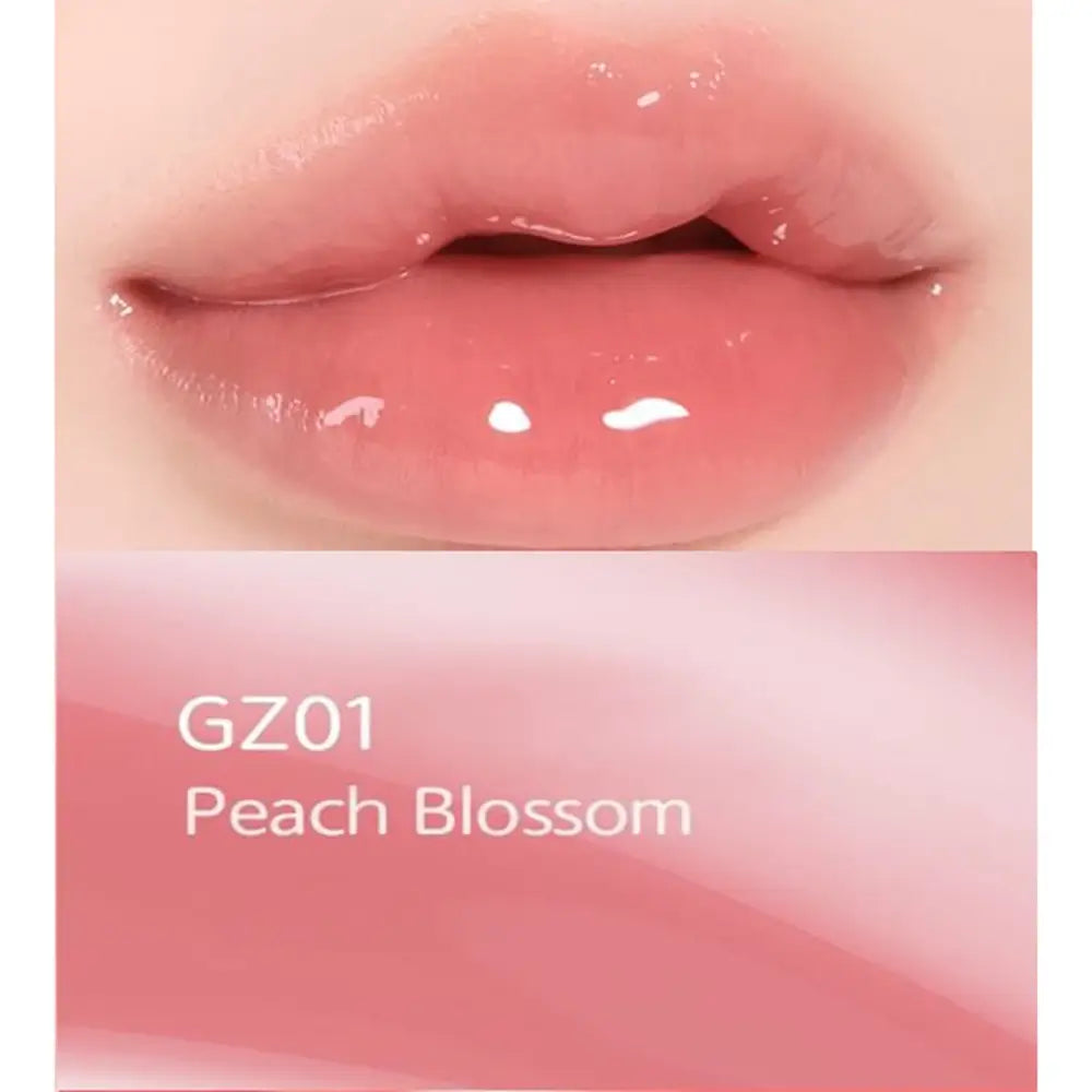 BLACK ROUGE Chewy Lip Glaze - Lippen-Glanz mit feuchtigkeitsspendenden und nährenden Inhaltsstoffen für glänzende, vollere und hydrierte Lippen ohne klebriges oder trockenes Gefühl - 3,5 g - GZ01 Peach Blossom