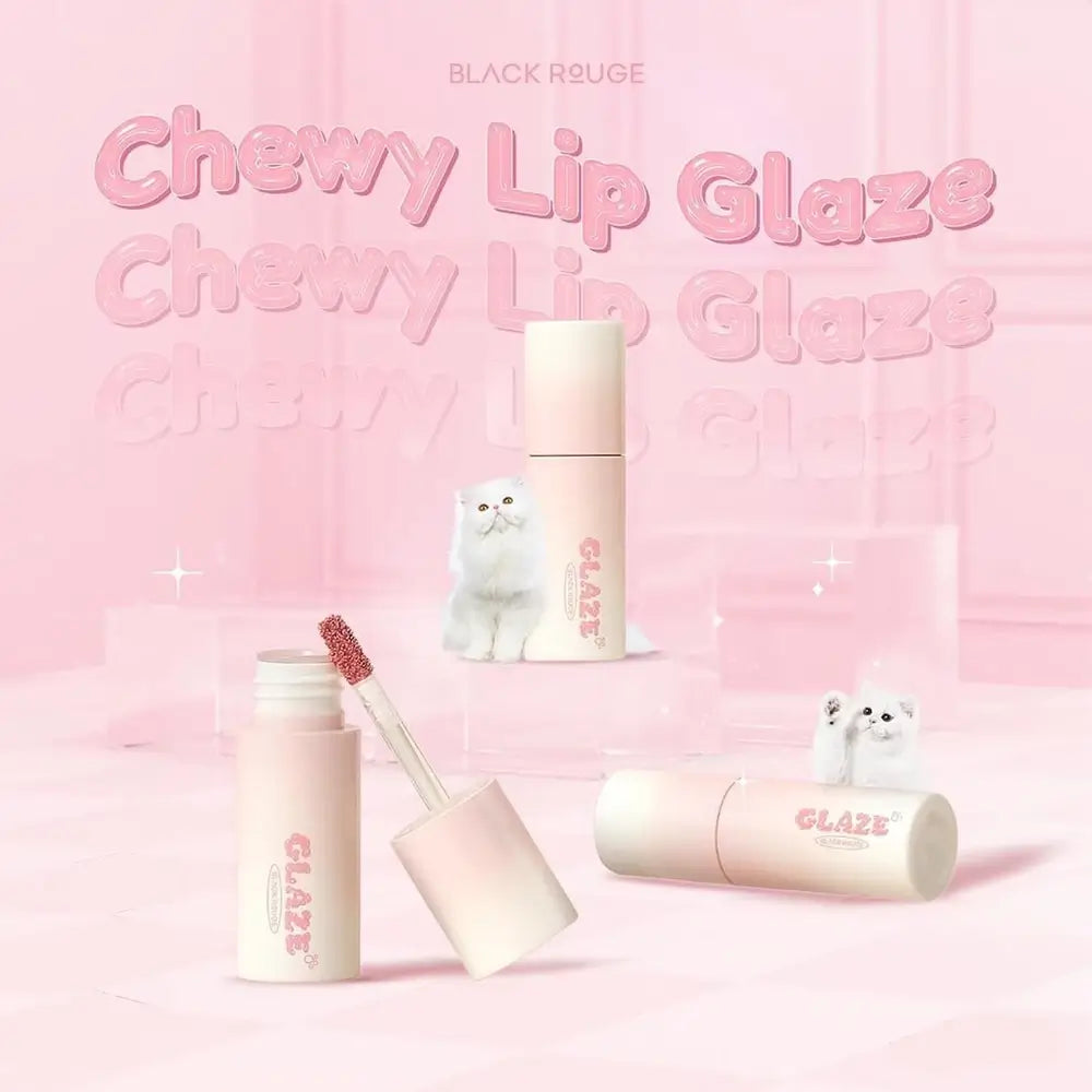 BLACK ROUGE Chewy Lip Glaze - Lippenstift formuliert mit feuchtigkeitsspendenden Inhaltsstoffen und nährenden Wirkstoffen, die zur Lippenfeuchtigkeit und zum Komfort beitragen, ohne ein klebriges oder trockenes Gefühl zu hinterlassen - 3,5 gr - GZ07 Cinnamon Latte