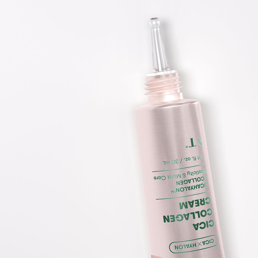 VT COSMETICS Cica Kollagen Creme 300Da - Gesichtscreme mit hydrolysiertem Kollagen 300Da und Hyaluronsäure zur Hautfeuchtigkeit und für Hautkomfort - 30 ml