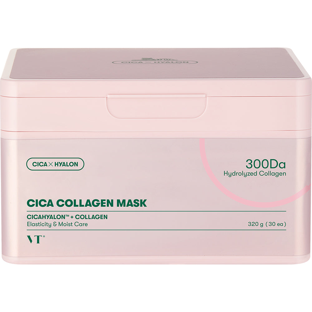 VT COSMETICS Cica Collagen Gesichtsmasken - Set mit 30 Tuchmasken